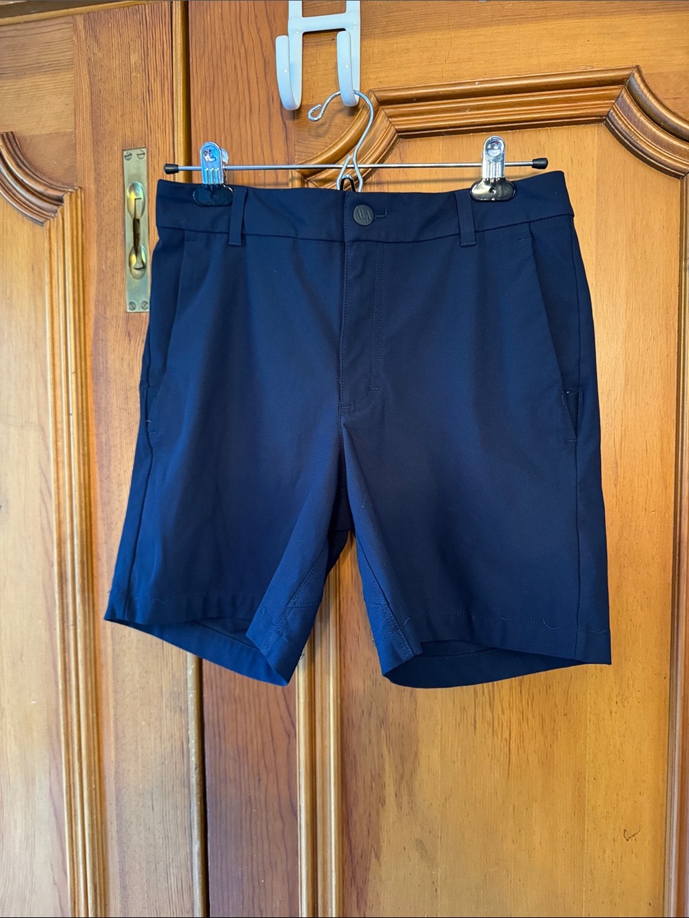 Men's Flat Front Navy Shorts